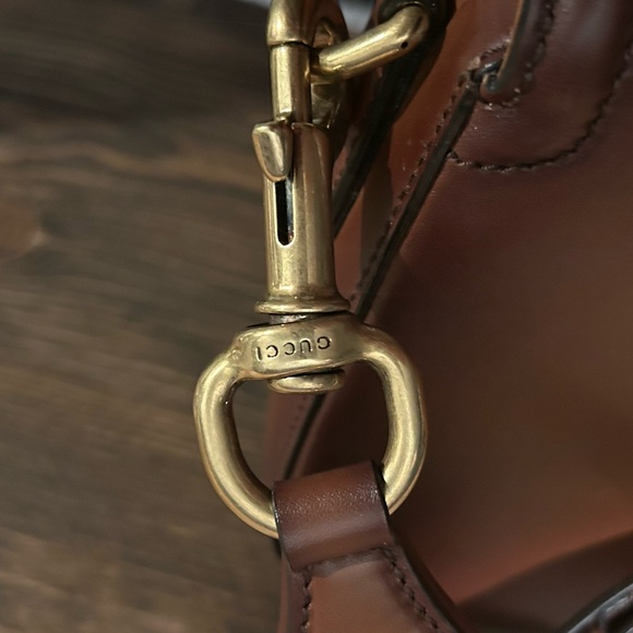 Gucci Medium Lady Web Ombre Brown- Leather Strap - Picture 5 of 7